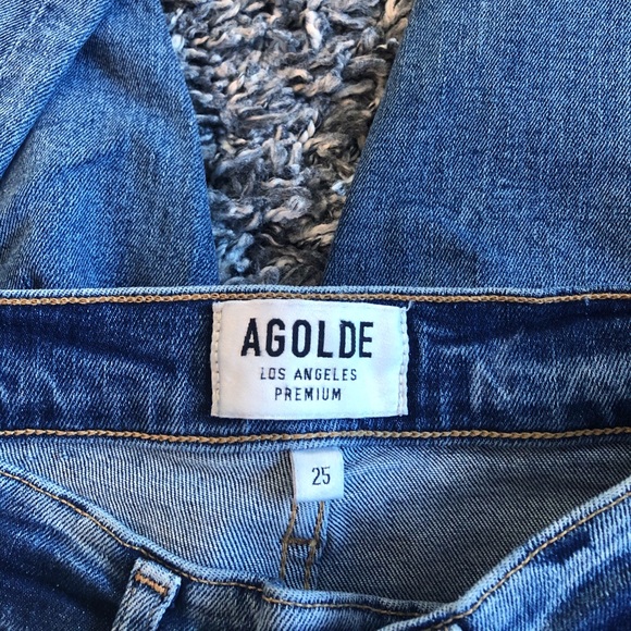 AGOLDE SKINNY LOW RISE DISTRESSED HEM - Picture 6 of 6